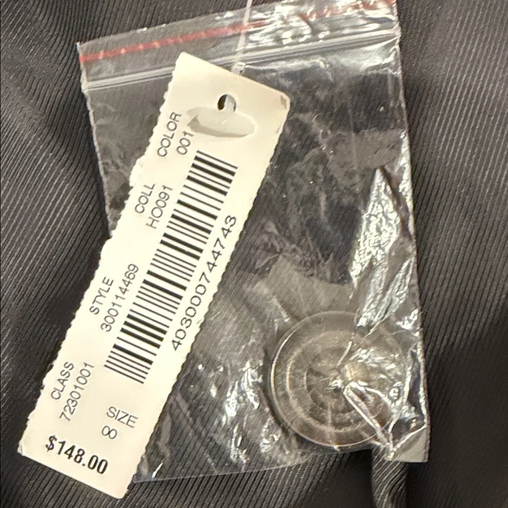 🌿 NWT WHBM Metallic Tweed Blazer ✨ Lightweight Spring Layer Chain Detail Size 00 - Picture 13 of 16